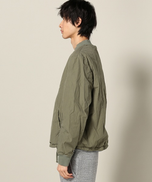 SAVE KHAKI UNITED（セーブカーキユナイテッド）の「SKU REVERSIBLE BASEBALL JACKET #（ブルゾン・メンズ・ブラック/ネイビー/オリーブ・X-SMALL/MEDIUM/SMALL/LARGE）」の11枚目の写真