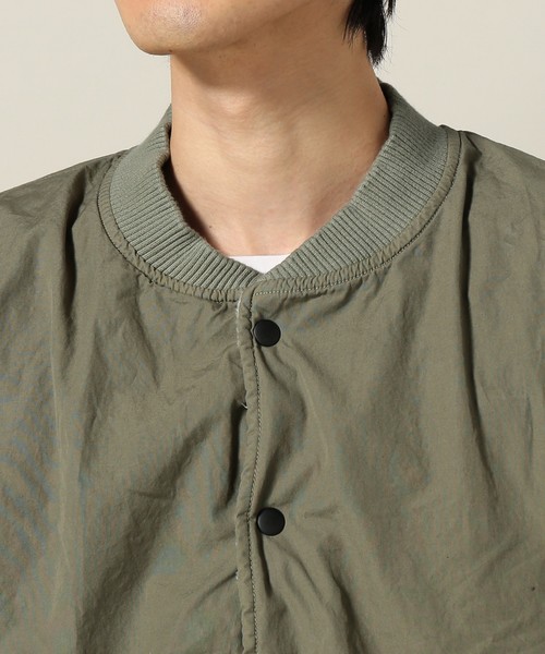SAVE KHAKI UNITED（セーブカーキユナイテッド）の「SKU REVERSIBLE BASEBALL JACKET #（ブルゾン・メンズ・ブラック/ネイビー/オリーブ・X-SMALL/MEDIUM/SMALL/LARGE）」の16枚目の写真