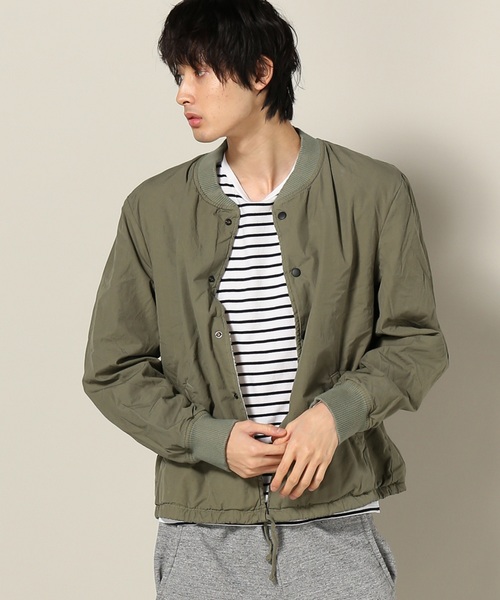 SAVE KHAKI UNITED（セーブカーキユナイテッド）の「SKU REVERSIBLE BASEBALL JACKET #（ブルゾン・メンズ・ブラック/ネイビー/オリーブ・X-SMALL/MEDIUM/SMALL/LARGE）」の17枚目の写真