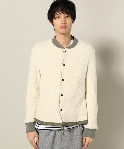 SAVE KHAKI UNITED（セーブカーキユナイテッド）の「SKU REVERSIBLE BASEBALL JACKET #（ブルゾン・メンズ・ブラック/ネイビー/オリーブ・X-SMALL/MEDIUM/SMALL/LARGE）」の18枚目の写真