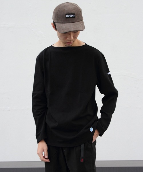 ORCIVAL(オーシバル)の「ORCIVAL / オーシバル コットンロードロングスリーブ バスクシャツ ソリッド #B211(Tシャツ/カットソー・レディース・ホワイト/ライトグレー/ブラック/ネイビー/ベージュ/チャコールグレー/ナチュラル/ブルーグレー・1/2/4/5/3/6)」の22枚目の写真