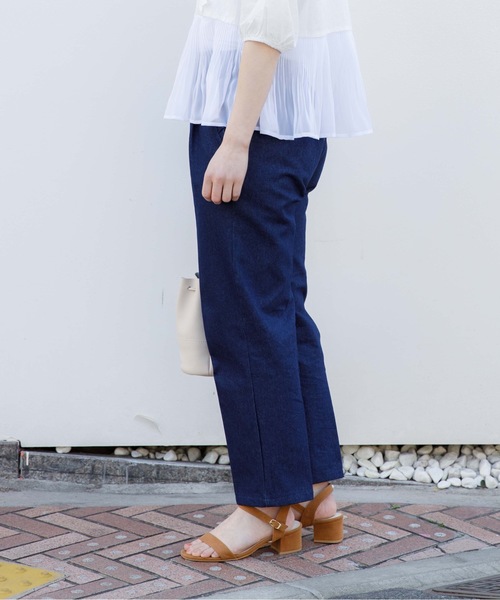 flower（フラワー）の「デイリーフリルパンツ（その他パンツ・レディース・ホワイト/ブラック/ブルー/ネイビー・FREE）」の15枚目の写真