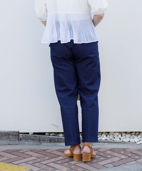 flower（フラワー）の「デイリーフリルパンツ（その他パンツ・レディース・ホワイト/ブラック/ブルー/ネイビー・FREE）」の14枚目の写真