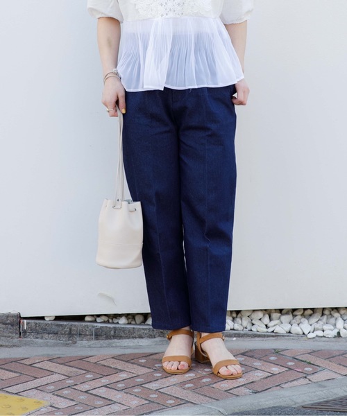 flower（フラワー）の「デイリーフリルパンツ（その他パンツ・レディース・ホワイト/ブラック/ブルー/ネイビー・FREE）」の13枚目の写真