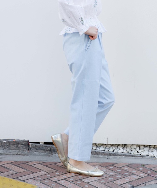 flower（フラワー）の「デイリーフリルパンツ（その他パンツ・レディース・ホワイト/ブラック/ブルー/ネイビー・FREE）」の9枚目の写真