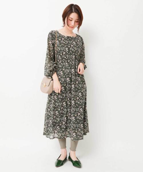 Earth Music Ecology アースミュージックアンドエコロジー の ボタニカルフラワーワンピース ワンピース Wear