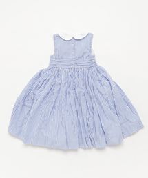 美品POLO RALPH LAUREN スモックド ベンガルストライプ ドレス POLO RALPH LAUREN - 未使用 ポロラルフローレン スモックド
