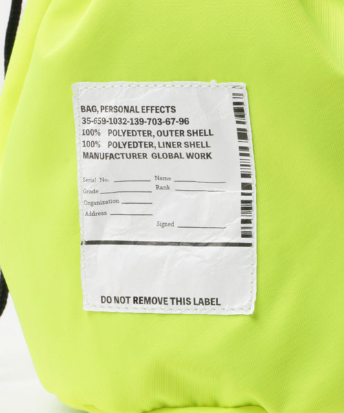 GLOBAL WORK（グローバルワーク）の「ツイルリバーシブルキンチャク/830760（ショルダーバッグ・メンズ・オレンジ/ターコイズブルー/イエロー・FREE）」の16枚目の写真