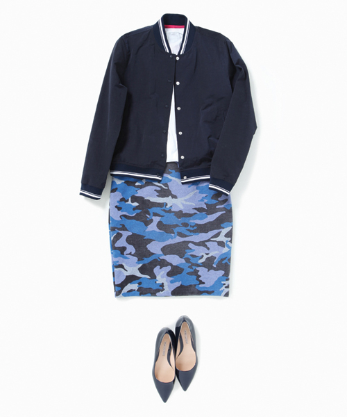 Liesse(リエス)の「【3】迷彩pt.タイトスカート(スカート・レディース・ブルー系その他/グリーン系その他・9/2/3)」の3枚目の写真