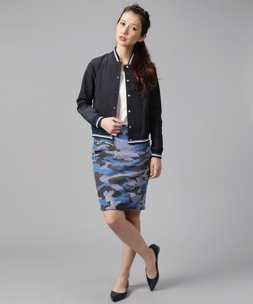 Liesse(リエス)の「【3】迷彩pt.タイトスカート(スカート・レディース・ブルー系その他/グリーン系その他・9/2/3)」の2枚目の写真