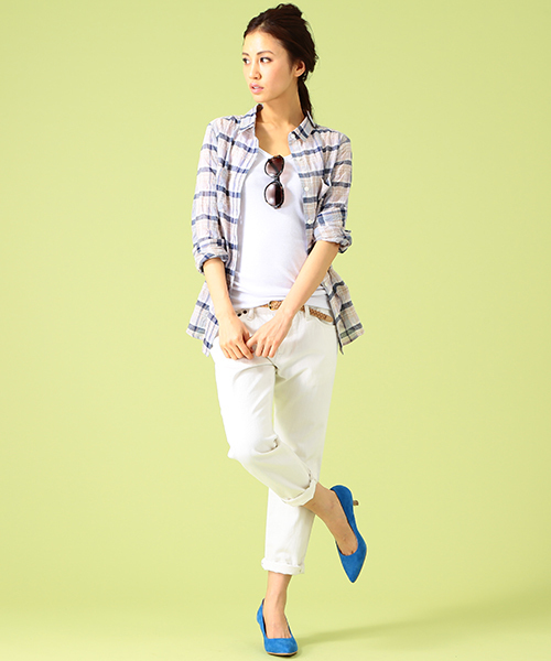 B:MING by BEAMS（ビーミングバイビームス）の「ビーミング by ビームス / 軽量デニムパンツ（デニムパンツ・レディース・オフホワイト/ライトブルー/ブルー系その他・X-SMALL/LARGE/SMALL/MEDIUM）」の18枚目の写真