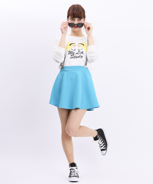 WEGO(ウィゴー)の「WEGO/カラーサーキュラースカート(スカート・レディース・グリーン系その他/ブルー/ブラック/ピンク・FREE)」の12枚目の写真