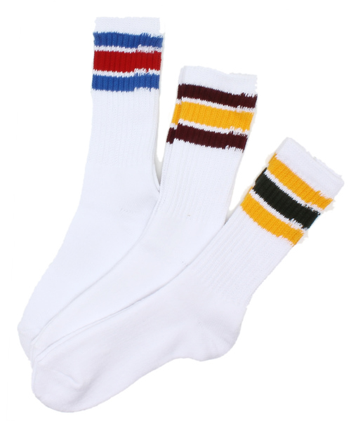 Healthknit(ヘルスニット)の「WEGO/配色ラインソックス(ソックス/靴下・メンズ・その他1・FREE)」の1枚目の写真