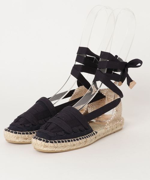 Abahouse Devinette（ドゥヴィネット）の「Castanier　レースアップサンダル（サンダル・レディース・ピンク/ネイビー・36/37/38）」の2枚目の写真