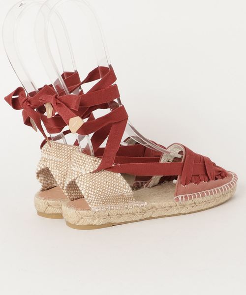 Abahouse Devinette（ドゥヴィネット）の「Castanier　レースアップサンダル（サンダル・レディース・ピンク/ネイビー・36/37/38）」の3枚目の写真