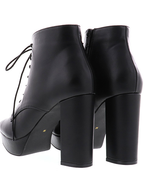 RANDA（ランダ）の「レースアップショートブーツ（ブーツ・レディース・ブラック系その他/ブラック系その他2・LL/M/L/S）」の5枚目の写真