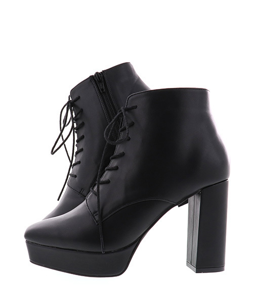 RANDA（ランダ）の「レースアップショートブーツ（ブーツ・レディース・ブラック系その他/ブラック系その他2・LL/M/L/S）」の7枚目の写真