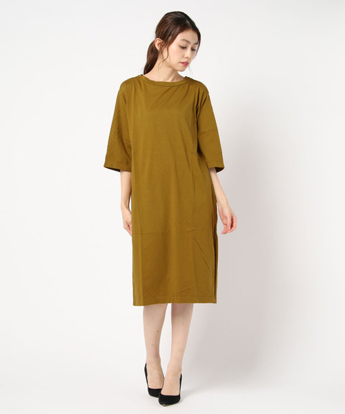 Born（ボーン）の「Born Wide Sleeve One-piece/ボーン ワイド スリーブ ワンピース（ワンピース・レディース・オフホワイト/サックスブルー/ブラウン系その他/ダークグレー・FREE）」の9枚目の写真