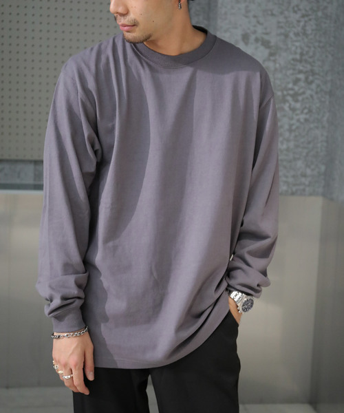 koe(コエ)の「【ユニセックス対応】ヘビーウェイトコットンロンTEE *(Tシャツ/カットソー)」|グレー