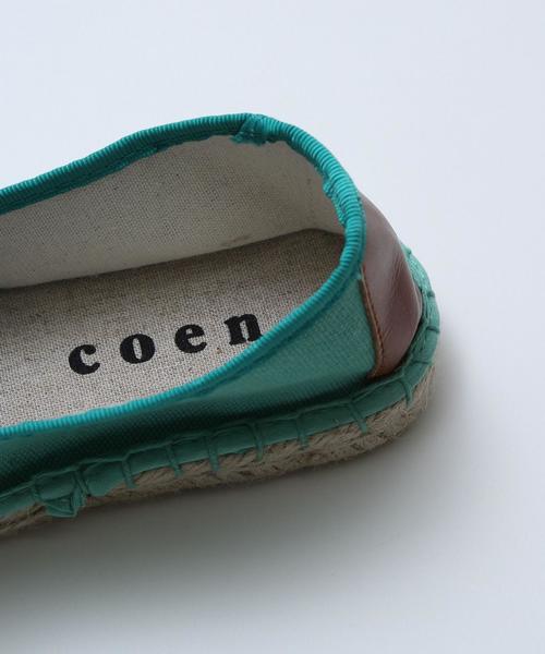 coen（コーエン）の「キャンバスフラットエスパドリーユ（サンダル・レディース・ナチュラル/ケリー/ネイビー/レッド・SMALL/MEDIUM/LARGE）」の13枚目の写真