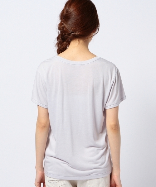 Another Edition（アナザーエディション）の「AE TR TULIP T（Tシャツ/カットソー・レディース・ホワイト/ライトグレー/ライラック・フリー）」の6枚目の写真