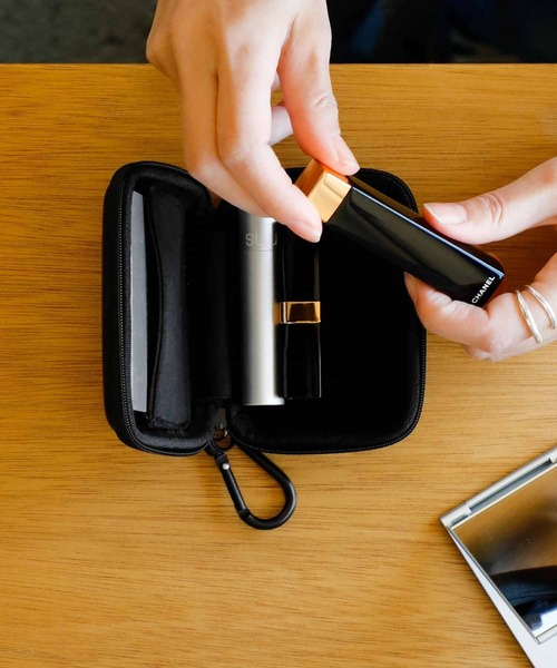 ユーティリティケース カラビナ付き ガジェットポーチ スクエア