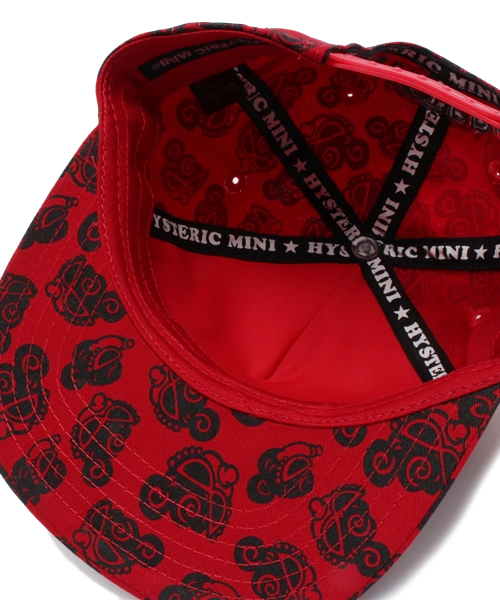 HYSTERIC MINI(ヒステリックミニ)の「kind of multi color mini face 総柄 キャップ(キャップ・キッズ・ホワイト系その他/ブラック系その他/レッド系その他・54/50/56/52)」の8枚目の写真