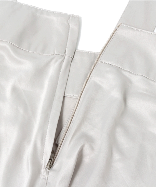 Kastane（カスタネ）の「【Kastane】サスペ付きスカート（スカート・レディース・ネイビー/オフホワイト/ライトグレー・FREE）」の10枚目の写真