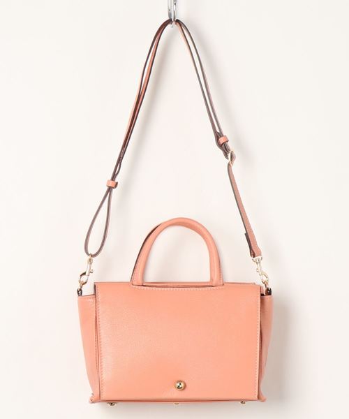 PotioR(ポティオール)の「【PotioR】ひとつボタンバッグ(ハンドバッグ・レディース・ベージュ/ネイビー/ピンク/アイボリー・FREE)」の11枚目の写真