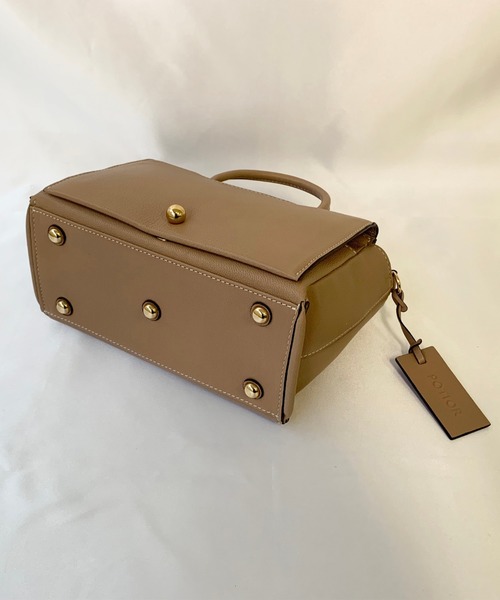 PotioR(ポティオール)の「【PotioR】ひとつボタンバッグ(ハンドバッグ・レディース・ベージュ/ネイビー/ピンク/アイボリー・FREE)」の19枚目の写真