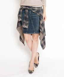 goa | 10oz ｽﾄﾚｯﾁﾃﾞﾆﾑ ひざ丈ｽｶｰﾄ(デニムスカート)