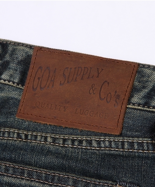 goa（ゴア）の「10oz ｽﾄﾚｯﾁﾃﾞﾆﾑ ひざ丈ｽｶｰﾄ（デニムスカート・レディース・ブラック/インディゴブルー・2/1）」の10枚目の写真