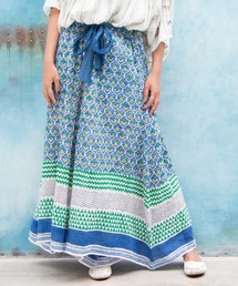 チャイハネ | 【チャイハネ】yul 綿麻ブロックプリントワイドパンツ(その他パンツ)