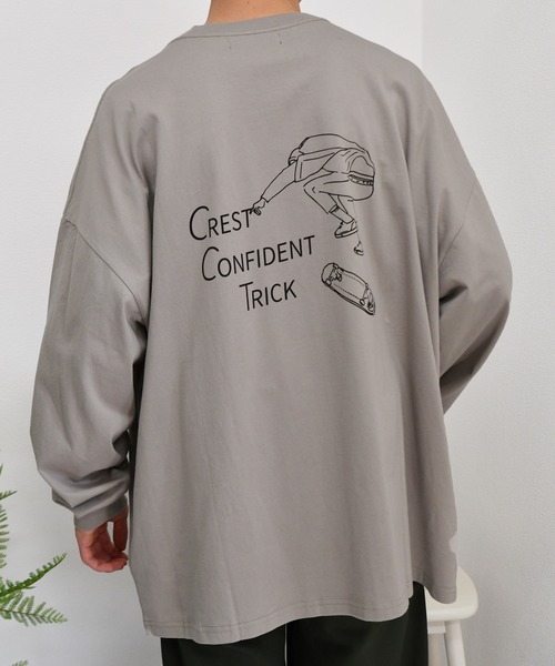 kutir（クティール）の「スケボープリントロンT（Tシャツ/カットソー・メンズ・ホワイト/ブラック/ホワイト系その他/ブラック系その他/ベージュ系その他/グレイッシュベージュ・MEDIUM/LARGE）」の6枚目の写真