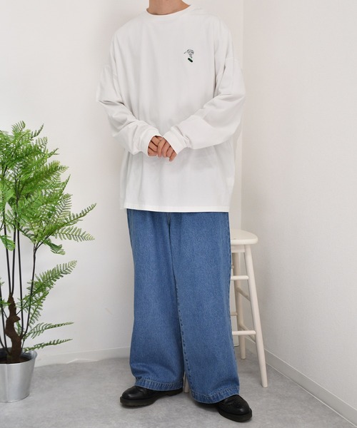 kutir（クティール）の「スケボープリントロンT（Tシャツ/カットソー・メンズ・ホワイト/ブラック/ホワイト系その他/ブラック系その他/ベージュ系その他/グレイッシュベージュ・MEDIUM/LARGE）」の18枚目の写真