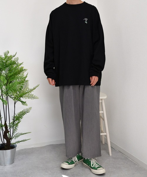 kutir（クティール）の「スケボープリントロンT（Tシャツ/カットソー・メンズ・ホワイト/ブラック/ホワイト系その他/ブラック系その他/ベージュ系その他/グレイッシュベージュ・MEDIUM/LARGE）」の19枚目の写真