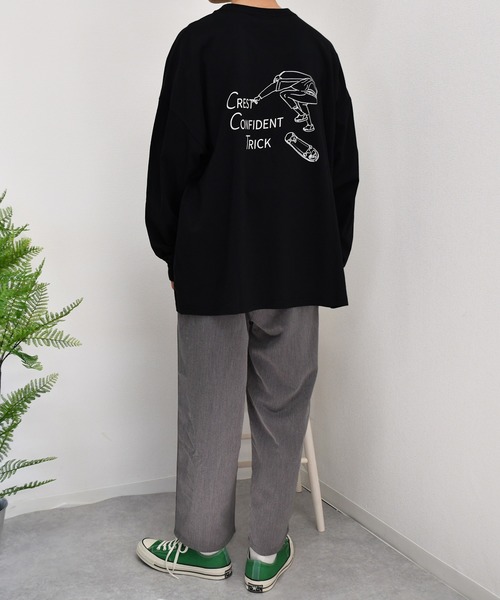 kutir（クティール）の「スケボープリントロンT（Tシャツ/カットソー・メンズ・ホワイト/ブラック/ホワイト系その他/ブラック系その他/ベージュ系その他/グレイッシュベージュ・MEDIUM/LARGE）」の8枚目の写真