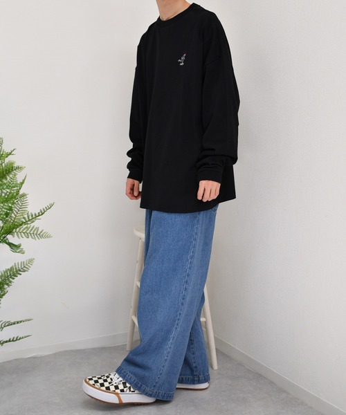 kutir（クティール）の「スケボープリントロンT（Tシャツ/カットソー・メンズ・ホワイト/ブラック/ホワイト系その他/ブラック系その他/ベージュ系その他/グレイッシュベージュ・MEDIUM/LARGE）」の9枚目の写真