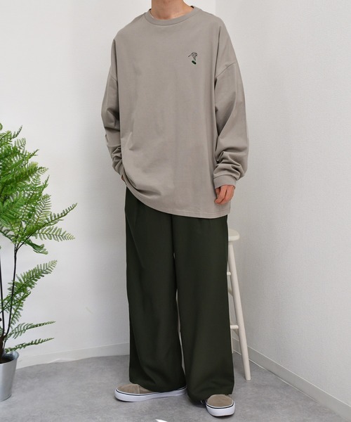 kutir（クティール）の「スケボープリントロンT（Tシャツ/カットソー・メンズ・ホワイト/ブラック/ホワイト系その他/ブラック系その他/ベージュ系その他/グレイッシュベージュ・MEDIUM/LARGE）」の11枚目の写真