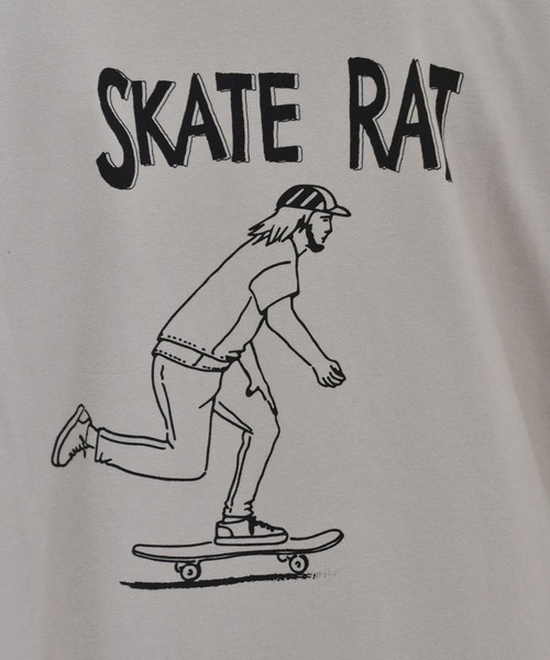 kutir（クティール）の「スケボープリントロンT（Tシャツ/カットソー・メンズ・ホワイト/ブラック/ホワイト系その他/ブラック系その他/ベージュ系その他/グレイッシュベージュ・MEDIUM/LARGE）」の16枚目の写真