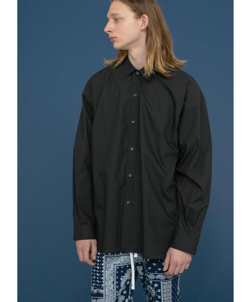 MONKEY TIME(モンキータイム)の「<monkey time> TYPE WRITER LONG REG/ロングシャツ(シャツ/ブラウス・メンズ・ライトブルー/ブラック・X-LARGE/LARGE/SMALL/MEDIUM)」の5枚目の写真