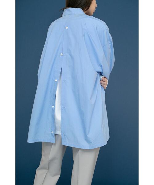 MONKEY TIME(モンキータイム)の「<monkey time> TYPE WRITER LONG REG/ロングシャツ(シャツ/ブラウス・メンズ・ライトブルー/ブラック・X-LARGE/LARGE/SMALL/MEDIUM)」の7枚目の写真