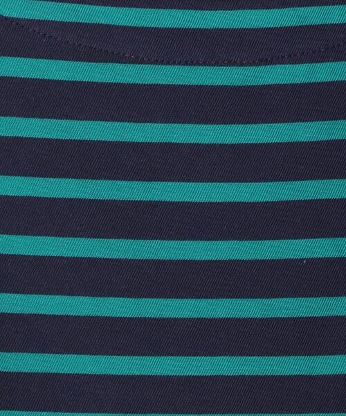 green label relaxing（グリーンレーベルリラクシング）の「【キッズ】ボーダーボートネックプルオーバー（Tシャツ/カットソー・キッズ・オフホワイト/ネイビー/ベージュ/ライム・115/95/135/125/105）」の11枚目の写真