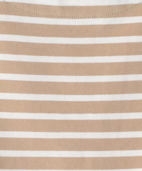 green label relaxing（グリーンレーベルリラクシング）の「【キッズ】ボーダーボートネックプルオーバー（Tシャツ/カットソー・キッズ・オフホワイト/ネイビー/ベージュ/ライム・115/95/135/125/105）」の5枚目の写真