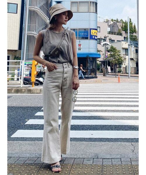 MURUA（ムルーア）の「シンセティックレザーバケットハット（ハット・レディース・ブラック/ベージュ・FREE）」の3枚目の写真