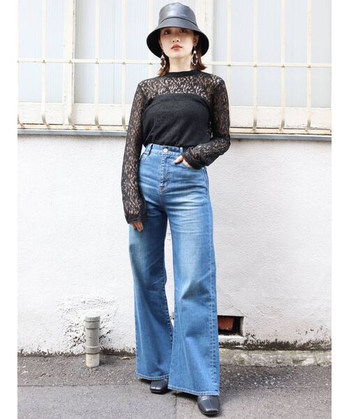 MURUA（ムルーア）の「シンセティックレザーバケットハット（ハット・レディース・ブラック/ベージュ・FREE）」の6枚目の写真