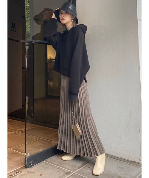 MURUA（ムルーア）の「シンセティックレザーバケットハット（ハット・レディース・ブラック/ベージュ・FREE）」の13枚目の写真