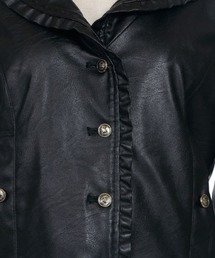 axes femme（アクシーズファム）の「レザーフリルブルゾン（ライダース