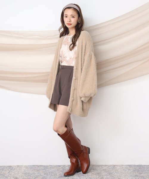 one after another NICE CLAUP（ワンアフターアナザーナイスクラップ）の「ジョッキーロングブーツ（ブーツ・レディース・ブラック/ダークブラウン/キャメル・SMALL/MEDIUM/LARGE）」の4枚目の写真