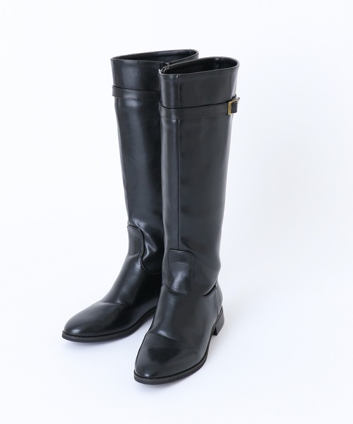one after another NICE CLAUP（ワンアフターアナザーナイスクラップ）の「ジョッキーロングブーツ（ブーツ・レディース・ブラック/ダークブラウン/キャメル・SMALL/MEDIUM/LARGE）」の19枚目の写真